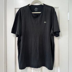 Lacoste men’s crew neck puma Cotton black shirt sleeve t shirt